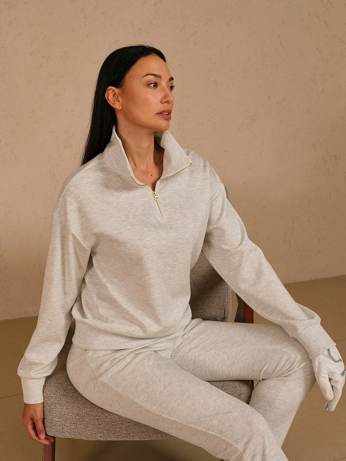 UltraSoft Long Sleeve Quarterzip Sweatshirt