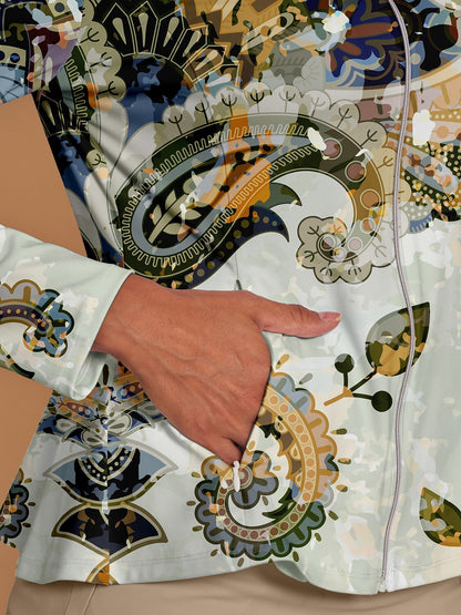 ボタニカルエナジー ラッフル ゴルフジャケット 日焼け防止