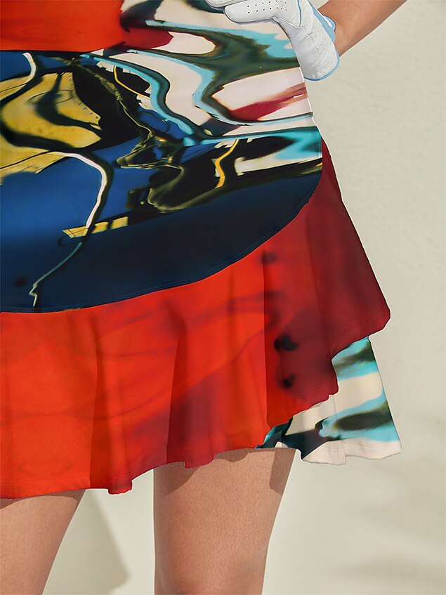 Inked Skins Ruffle 35.5 Inch Dress For Golf Pickleball & Tennis