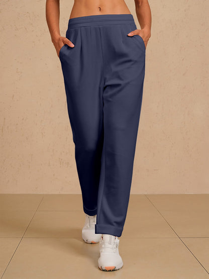 UltraSoft Pantalones con Puño y Cordón Oculto Elástico