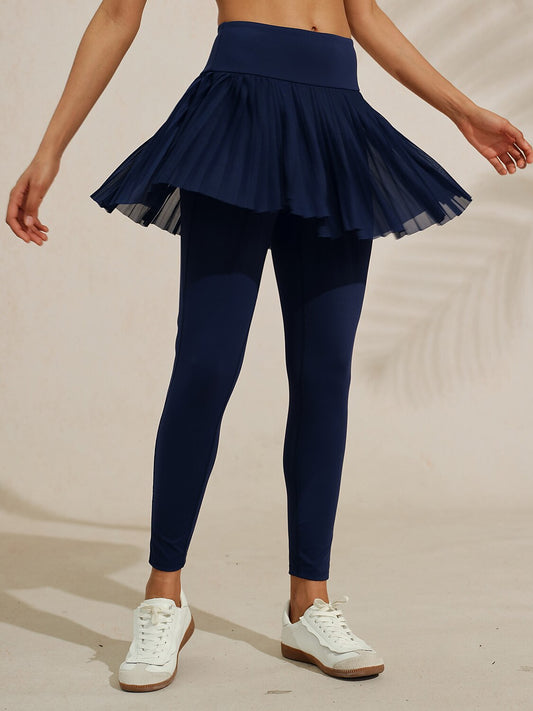 More Than Basic 37 Inch Pleated Mesh Skeggings