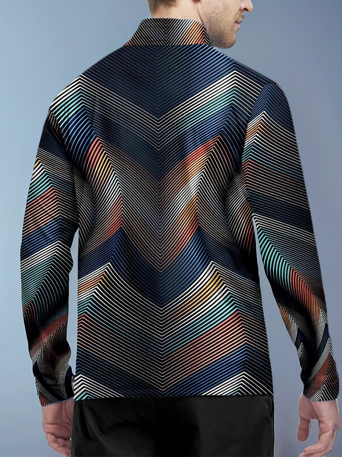 Air Brush Men's Golf Shirt Quarterzip UPF50+