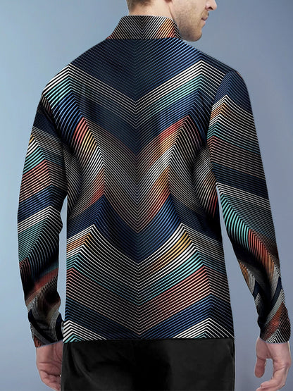 Air Brush Men's Golf Shirt Quarterzip UPF50+