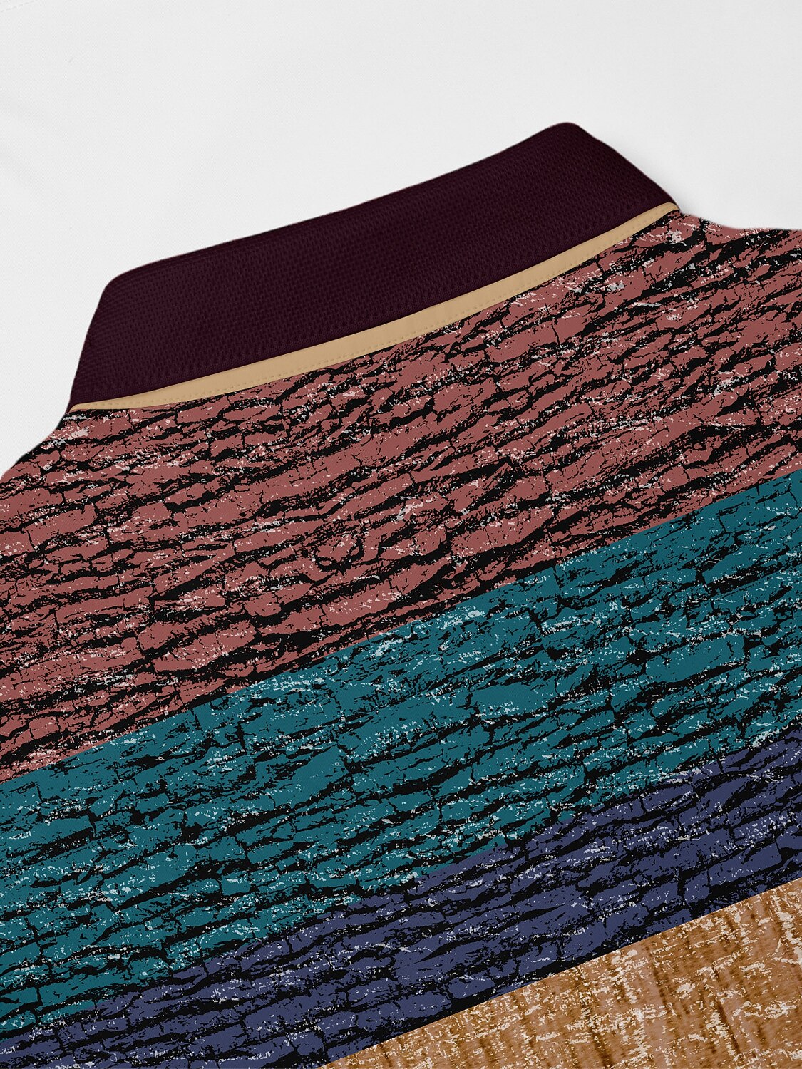 Inked Skins Polo para Hombre con Cuello Acanalado UPF50+