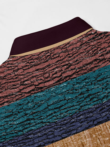 Inked Skins Polo para Hombre con Cuello Acanalado UPF50+