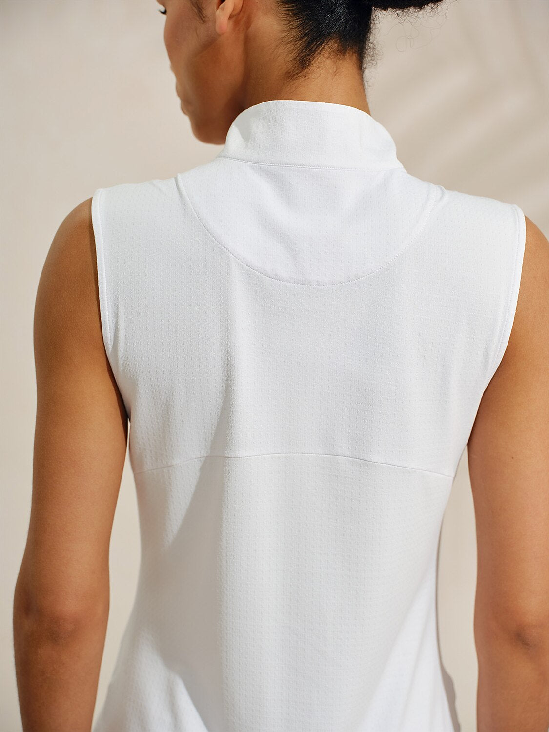 Ultrasoft Premium Sleeveless Mock Neck Quarterzip UPF50+