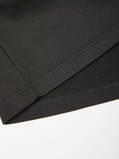 Aqua Wool Camisa Polo de Manga Larga para Hombre con Botones a Presión