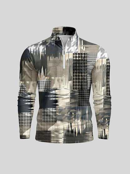 Not So Classic Polo da Golf Uomo con Mezza Cerniera UPF50+