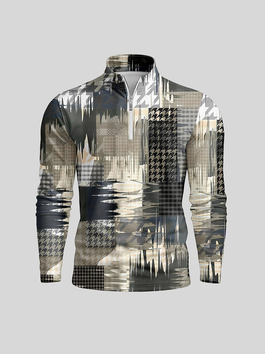 Not So Classic Polo da Golf Uomo con Mezza Cerniera UPF50+