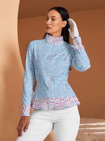 Hyper-prep Chaqueta de Golf con Volantes Protección Solar