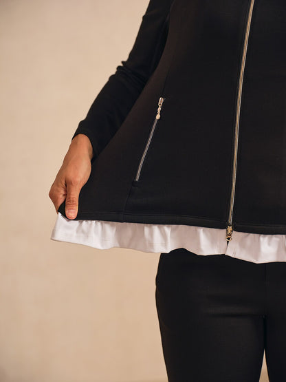 ベーシック以上のラッフルゴルフジャケット