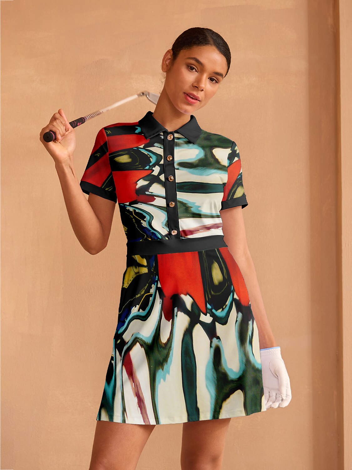 Inked Skins Short Sleeve A-Line 36.5 Inch Dress