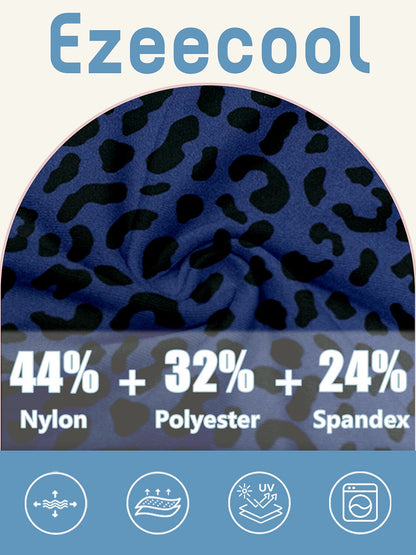 ベーシック以上のレオパードメッシュゴルフフーディー