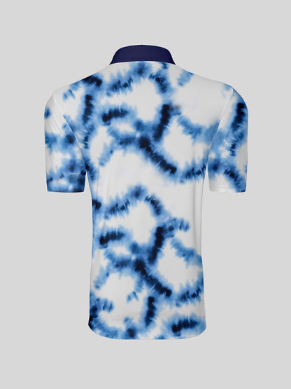 Polo da uomo Inked Skins con collo a coste UPF50+