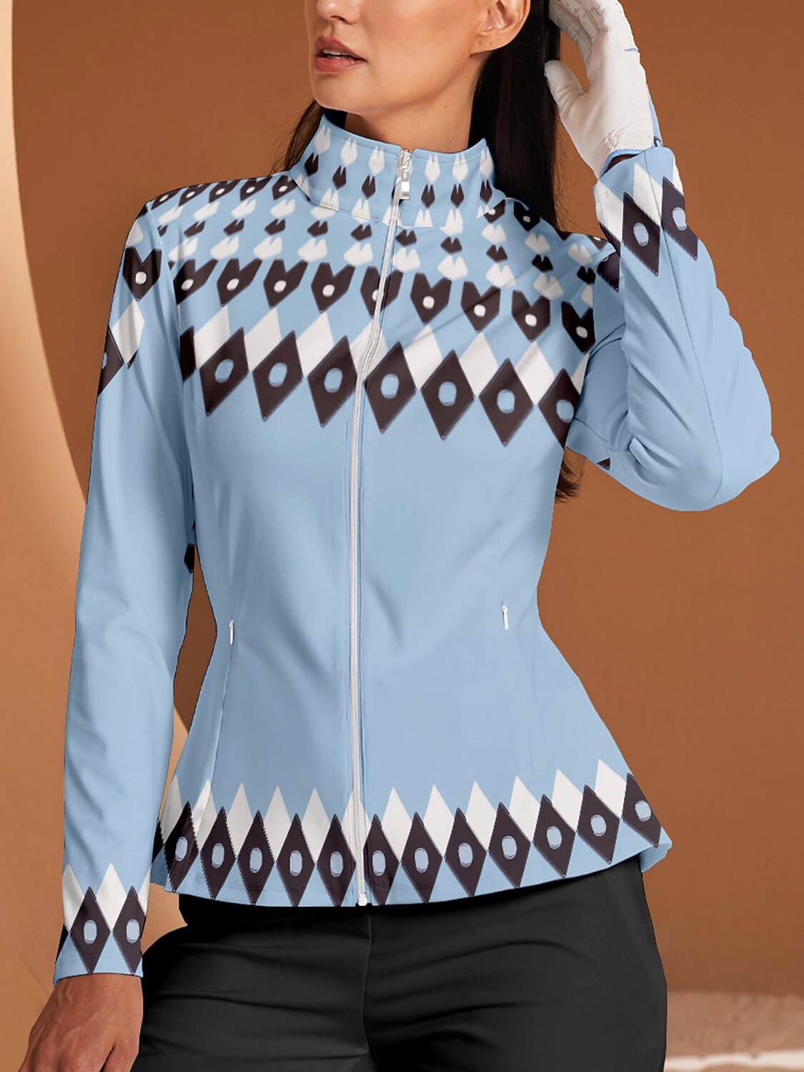 Bold Baroque Chaqueta de Golf con Volantes Protección Solar