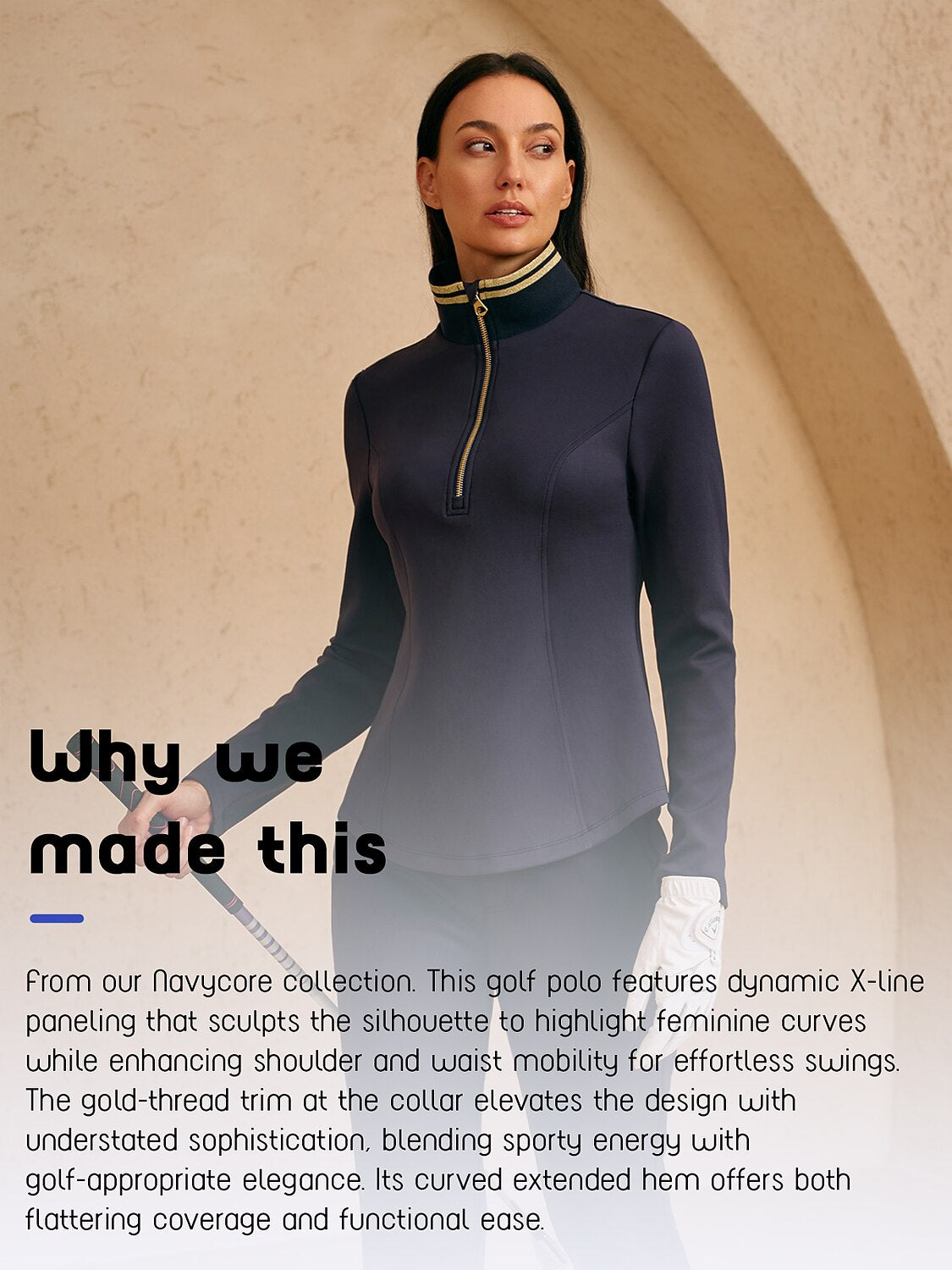 Navycore Sudadera ajustada de manga larga con elasticidad