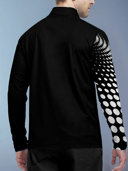 Air Brush Men's Golf Shirt Quarterzip UPF50+