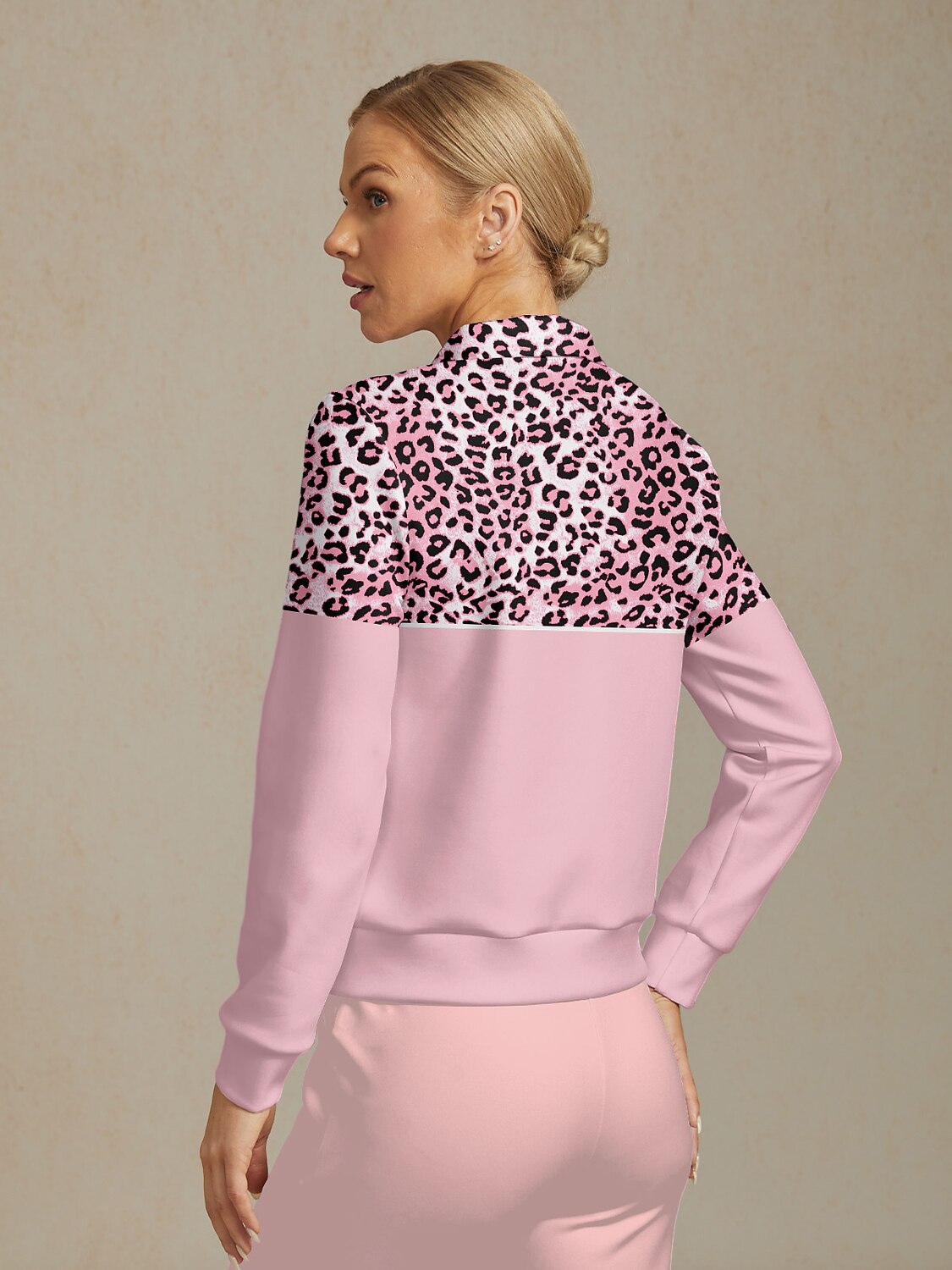 Sudadera de golf con estampado de fiesta de vida silvestre