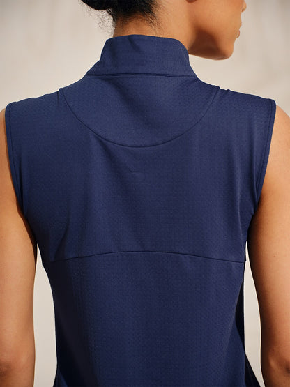 Ultrasoft Premium Sleeveless Mock Neck Quarterzip UPF50+