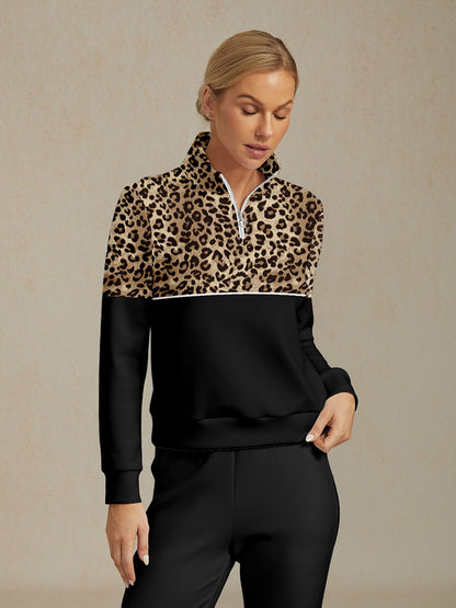 Sudadera de golf con estampado de fiesta de vida silvestre