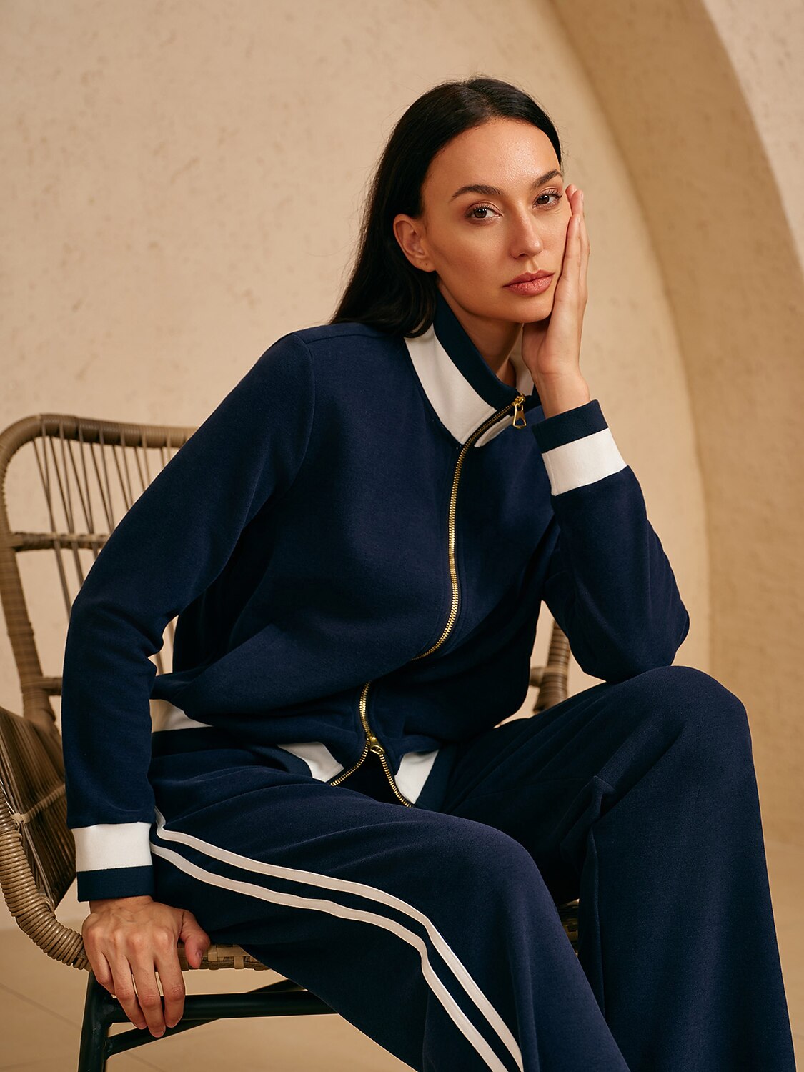 UltraSoft Velour Long Sleeve Full Zip Jacket