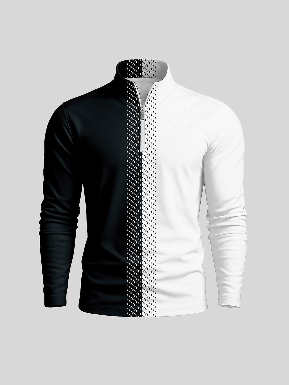 Not So Classic Camiseta de Golf para Hombre con Cuello Cuarto Cremallera UPF50+