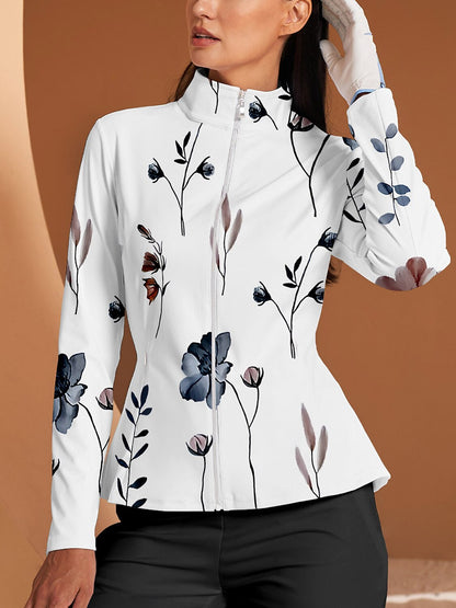 Veste de golf à volants Botanical Energy — protection solaire