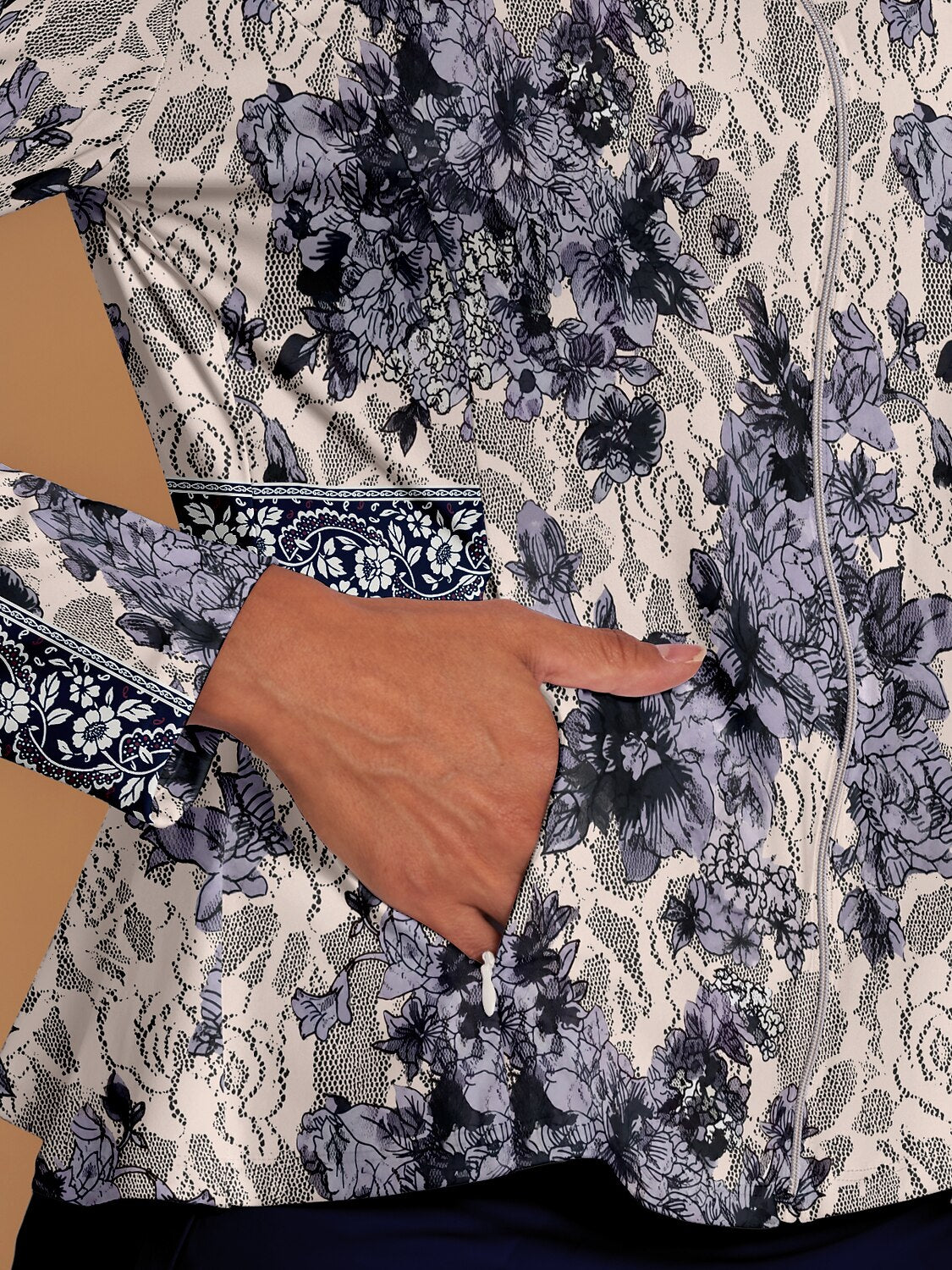 Botanical Energy Ruffle Golf Jacket Sun Protection