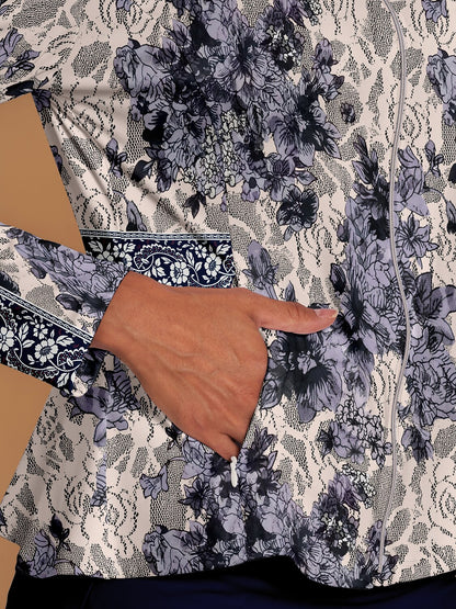 Botanical Energy Ruffle Golf Jacket Sun Protection