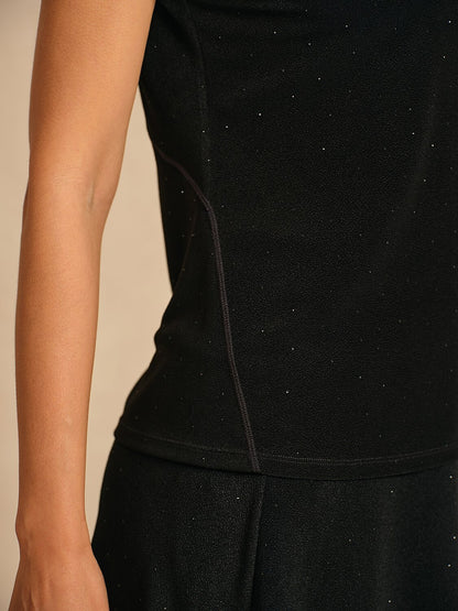 Luxe Limited Edition Sparkle Short Sleeve Golf Shirt