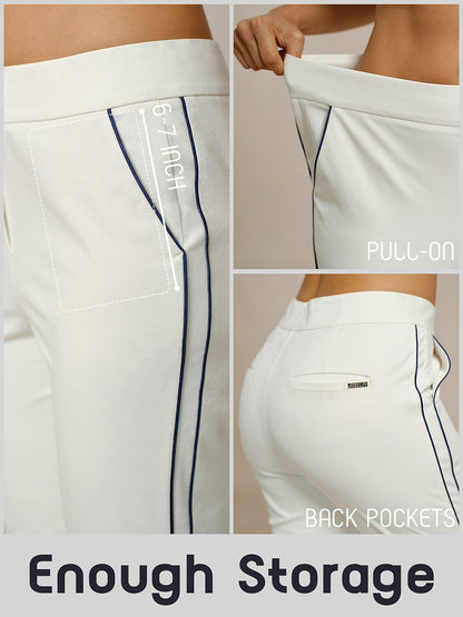 Eagle 28 Inch Performance Stretch Trimmed Ankle Pants