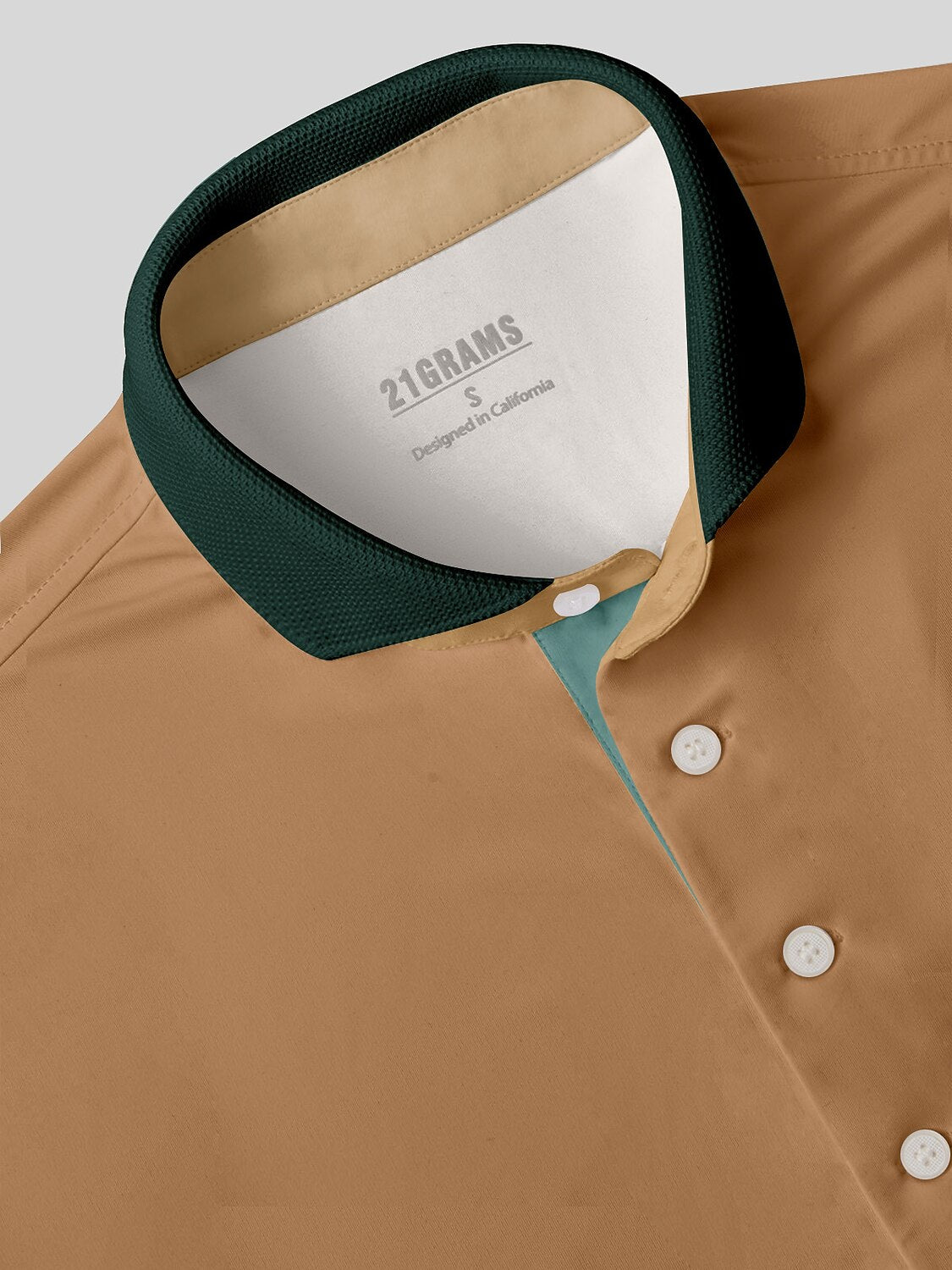 ボールドバロック メンズ リブ襟ポロシャツ UPF50+