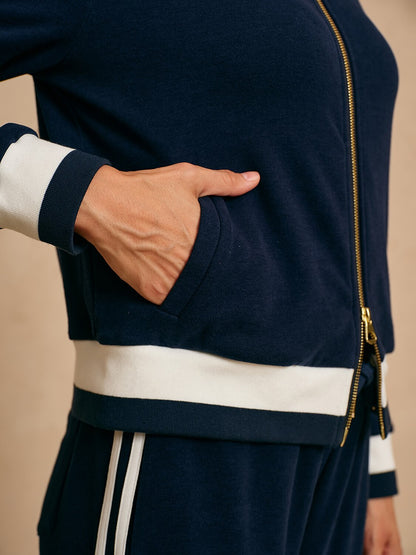 UltraSoft Velour Long Sleeve Full Zip Jacket