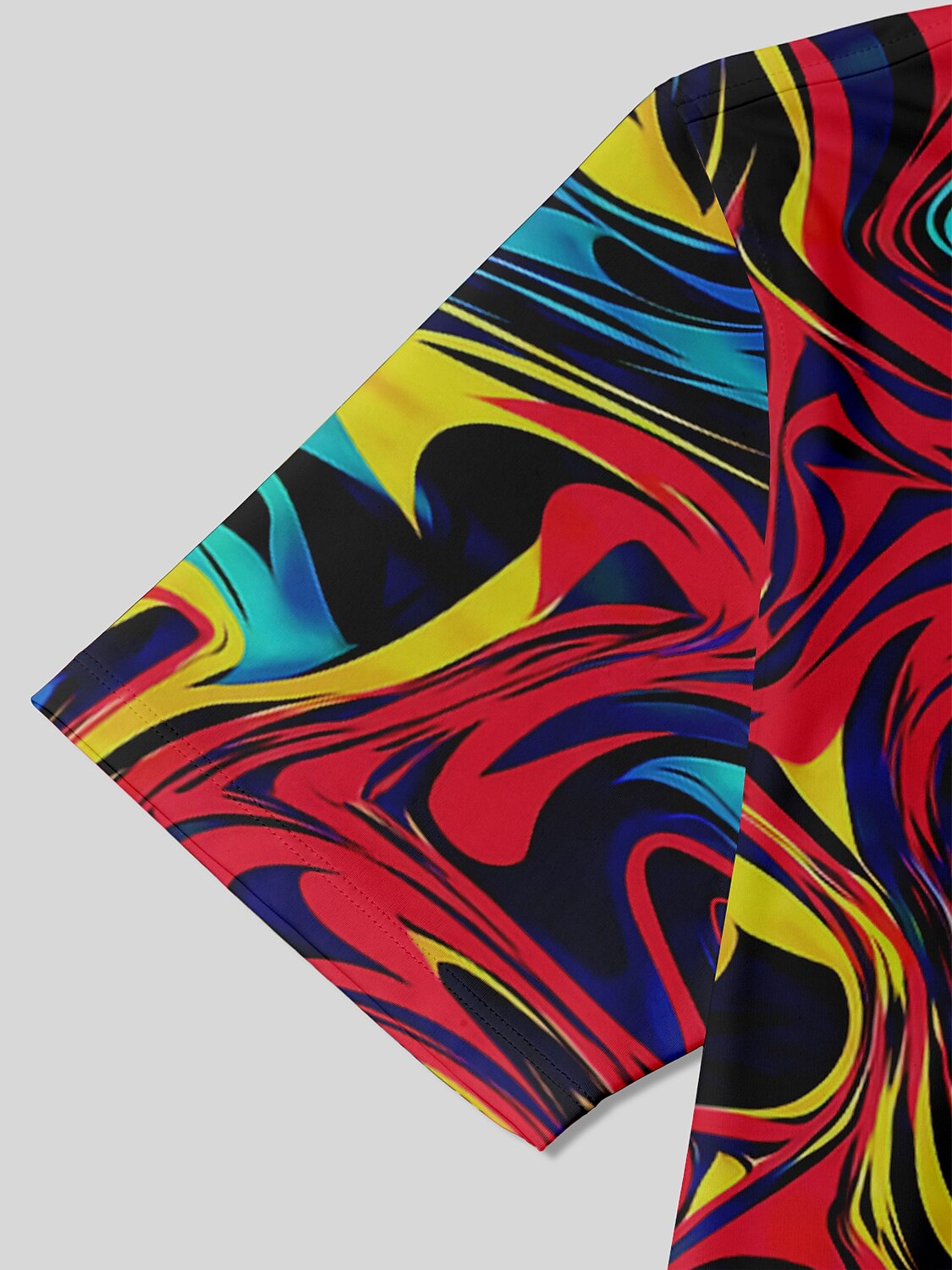 Inked Skins Men's Ribbed Collar Polo Top UPF50+