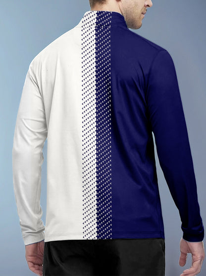 Not So Classic Camiseta de Golf para Hombre con Cuello Cuarto Cremallera UPF50+