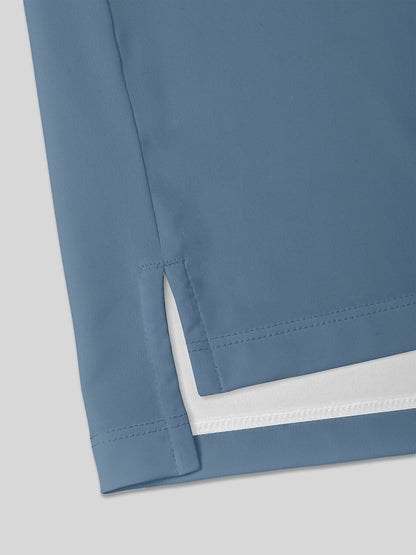 Air Brush Men's Ribbed Collar Polo Top UPF50+