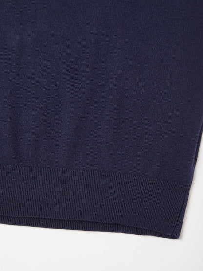 Aqua Wool Camisa Polo de Manga Larga para Hombre