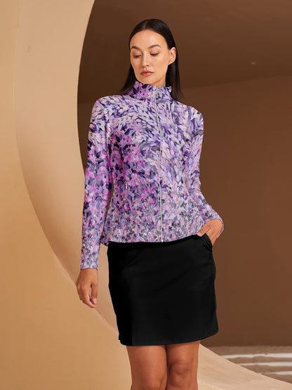 Botanical Energy Ruffle Golf Jacket Sun Protection