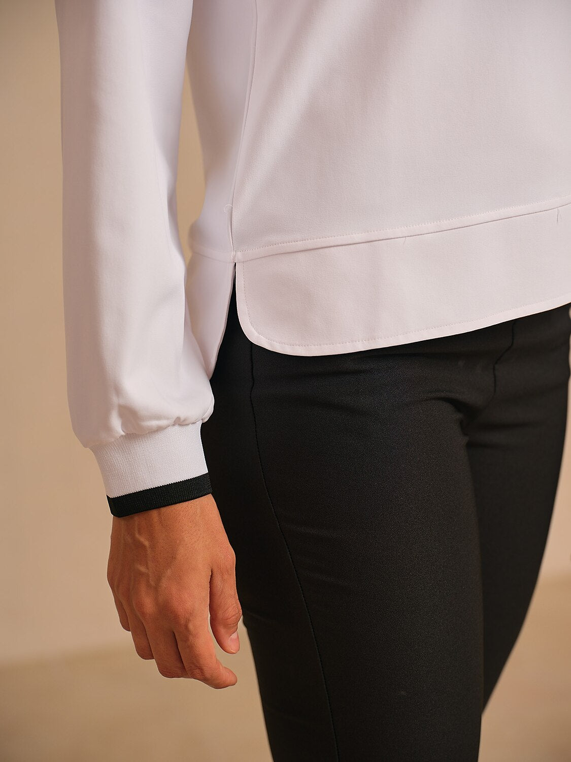 Camiseta Polo de Manga Larga Crisp Couture UPF50+