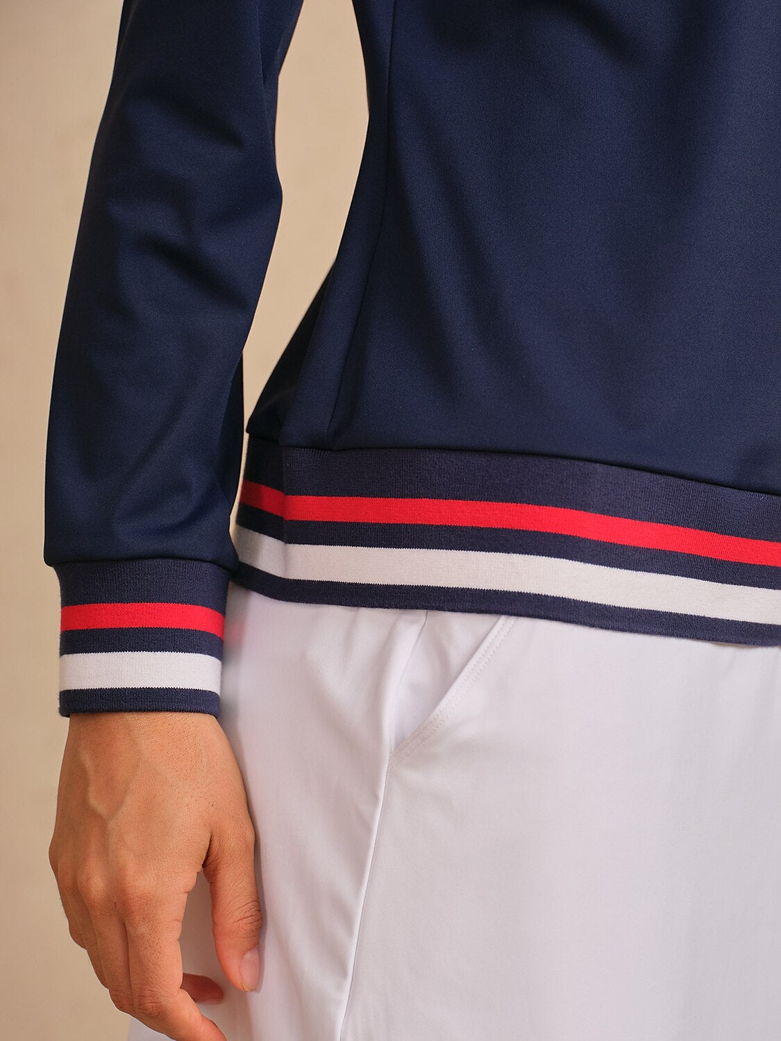 Navycore Color Block V-hals Golf Polo Shirt UPF50+