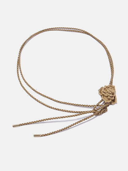 Desert Rose Raffia Rope Belt