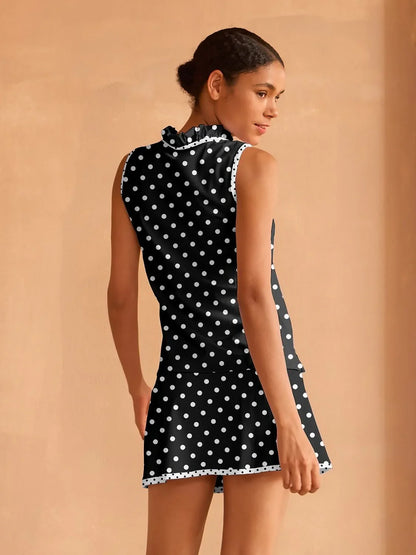 ハイパープレップ ラッフル Vネック タンクトップ UPF50+