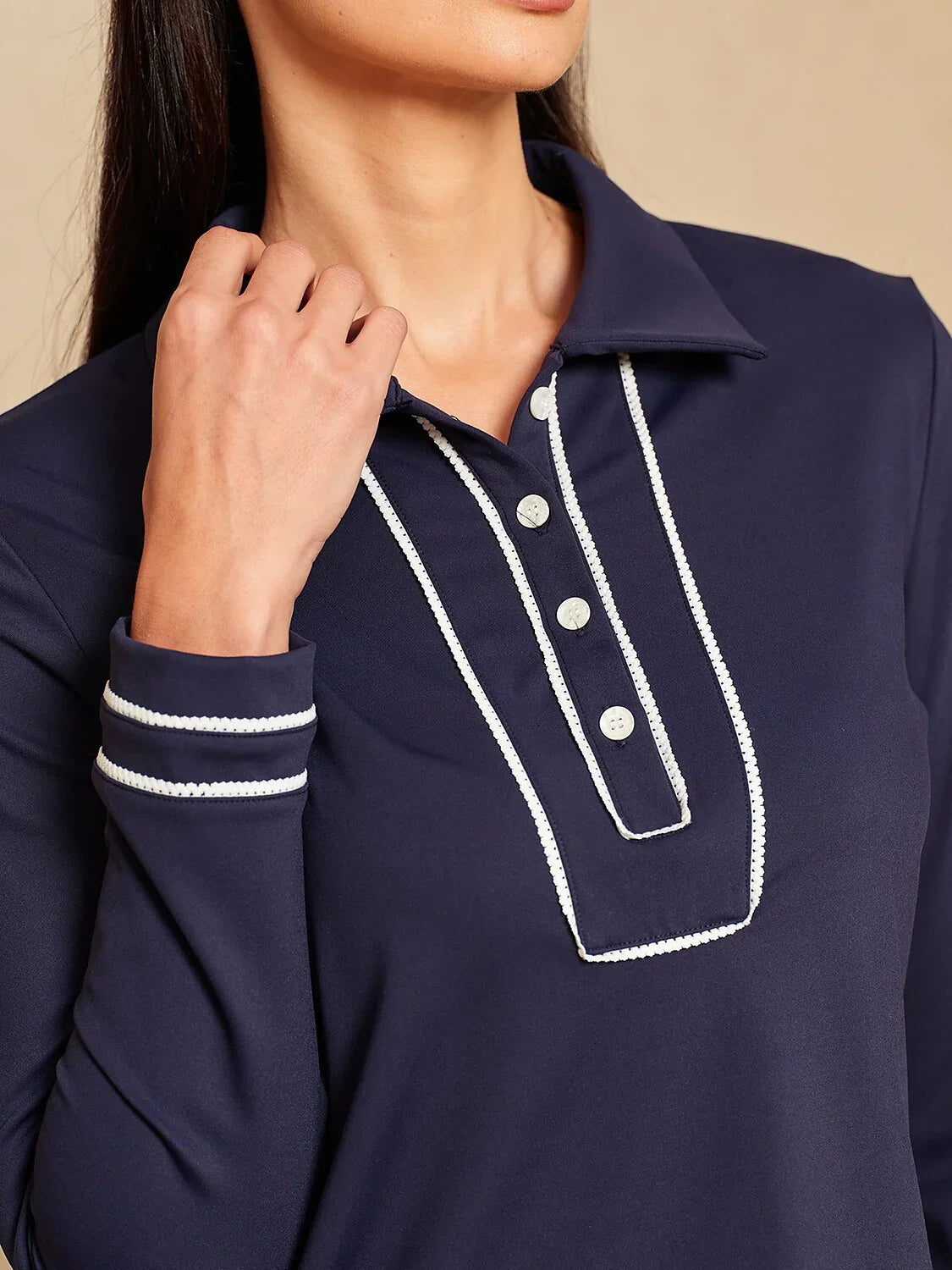 Polo de manga larga más que básico UPF50+