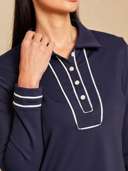 Polo de manga larga más que básico UPF50+