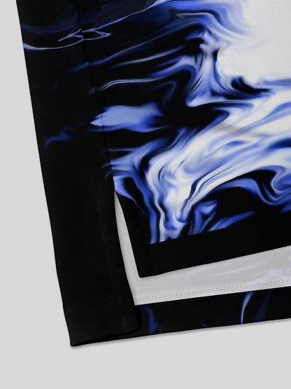 Inked Skins Men's Ribbed Collar Polo Top UPF50+