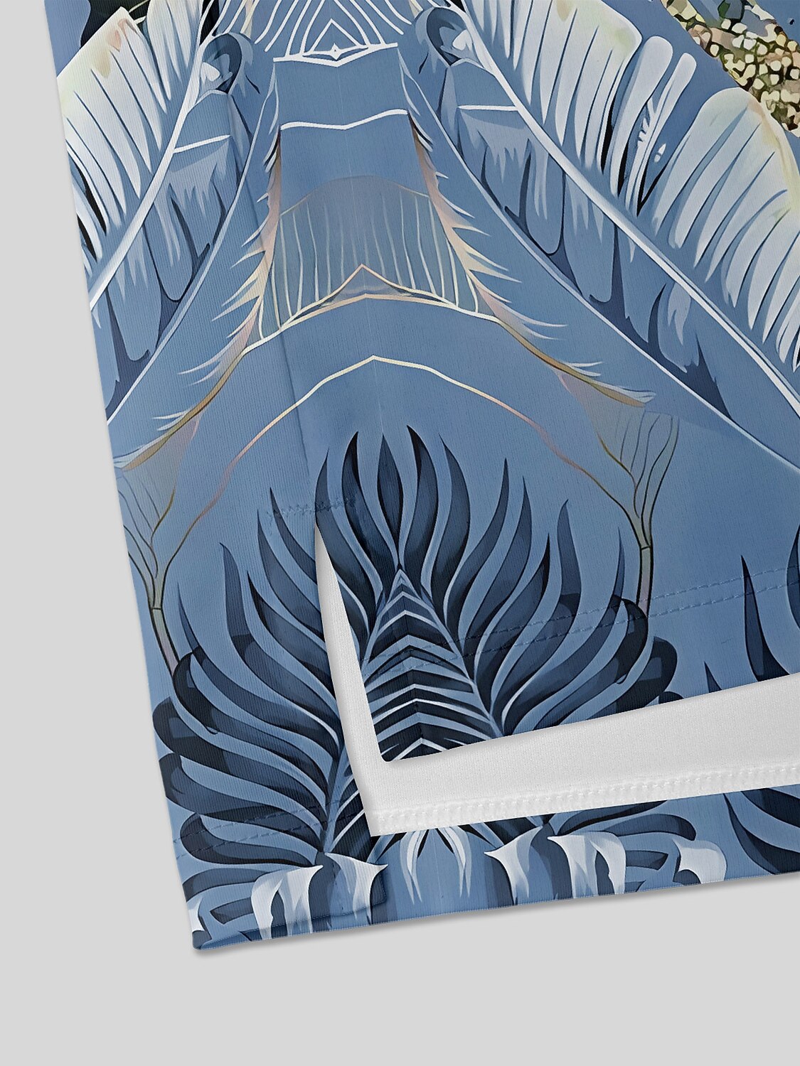 Hyped-up Tropical メンズ リブ襟ポロシャツ UPF50+