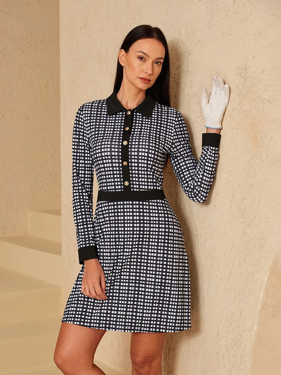 More Than Basic Vestido A-Line de Manga Larga 36.5 Pulgadas UPF50+