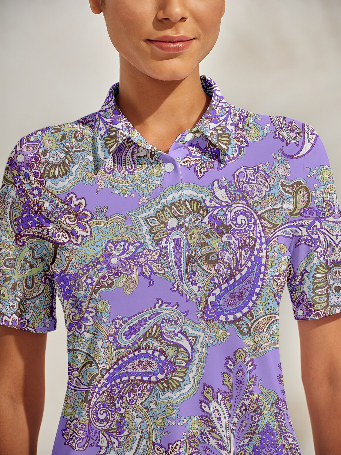 Pretty Feminine Polo Top UPF50+