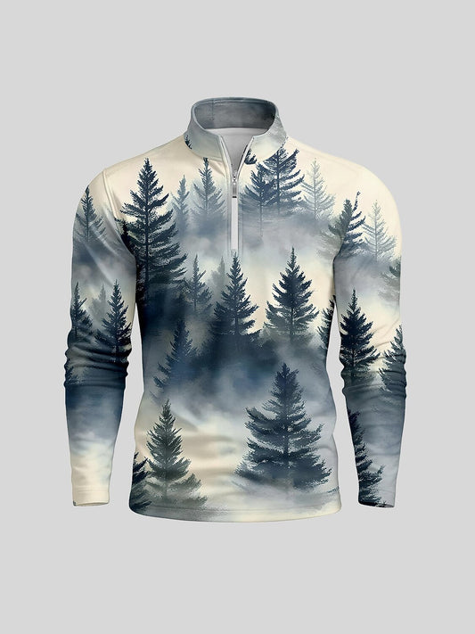 Inked Skins Heren Golfshirt Quarterzip UPF50+