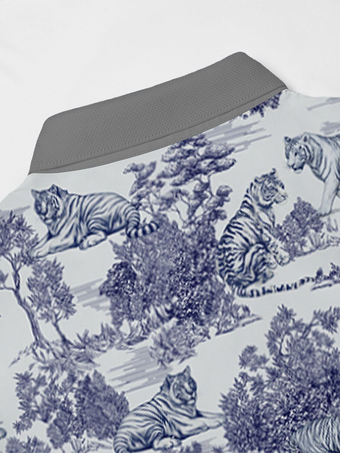 Wildlife Party Herren-Poloshirt mit Rippkragen UPF50+